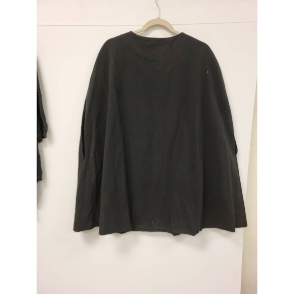 Allegra K Womens Cape Coat Black‎ Size L Ladies Outerwear Fashion Apparel - Picture 3 of 13